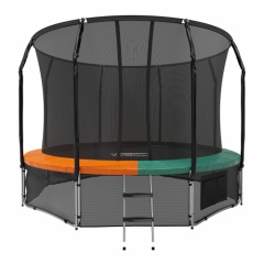 Батут с защитной сеткой Eclipse Space Twin Green/Orange 12FT в Тюмени по цене 32900 ₽