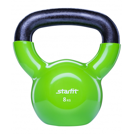 Гиря StarFit виниловая 8 кг зеленая