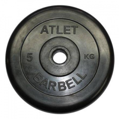 MB Barbell Atlet - 31 мм - 5 кг из каталога дисков для штанги с посадочным диаметром 30 мм.  в Тюмени по цене 1620 ₽