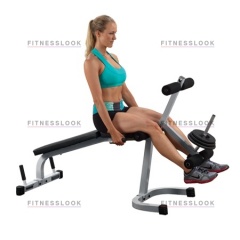 Body Solid Powerline PLCE65 - сгибание/разгибание ног из каталога тренажеров на свободных весах в Тюмени по цене 48990 ₽
