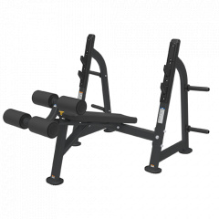 Bronze Gym BR-1013 с отрицательным наклоном из каталога скамей со стойкой в Тюмени по цене 115990 ₽