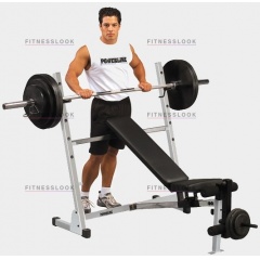 Body Solid Powerline POB44 - со стойками из каталога скамей со стойкой в Тюмени по цене 36550 ₽
