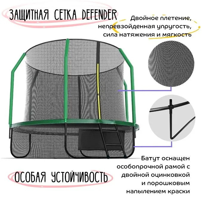 KedaJump Jumpinator 12FT максимальная нагрузка, кг - 150