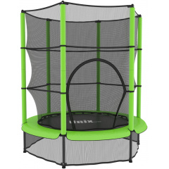 Unix line Kids 4,6 ft Green (140 cm) из каталога батутов с защитной сеткой в Тюмени по цене 8420 ₽