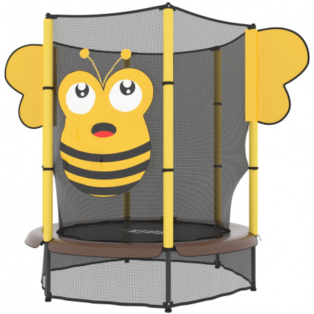 Батут с защитной сеткой Unix line 4.6 ft Bee (140 cm)