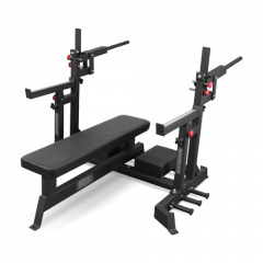 Bronze Gym AL-321 пауэрлифтерская с механизмом подъёма штанги из каталога скамей со стойкой в Тюмени по цене 83300 ₽