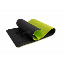 Original FitTools 10 мм двухслойный TPE FT-YGM10-TPE-BG из каталога ковриков для йоги и фитнеса в Тюмени по цене 2810 ₽