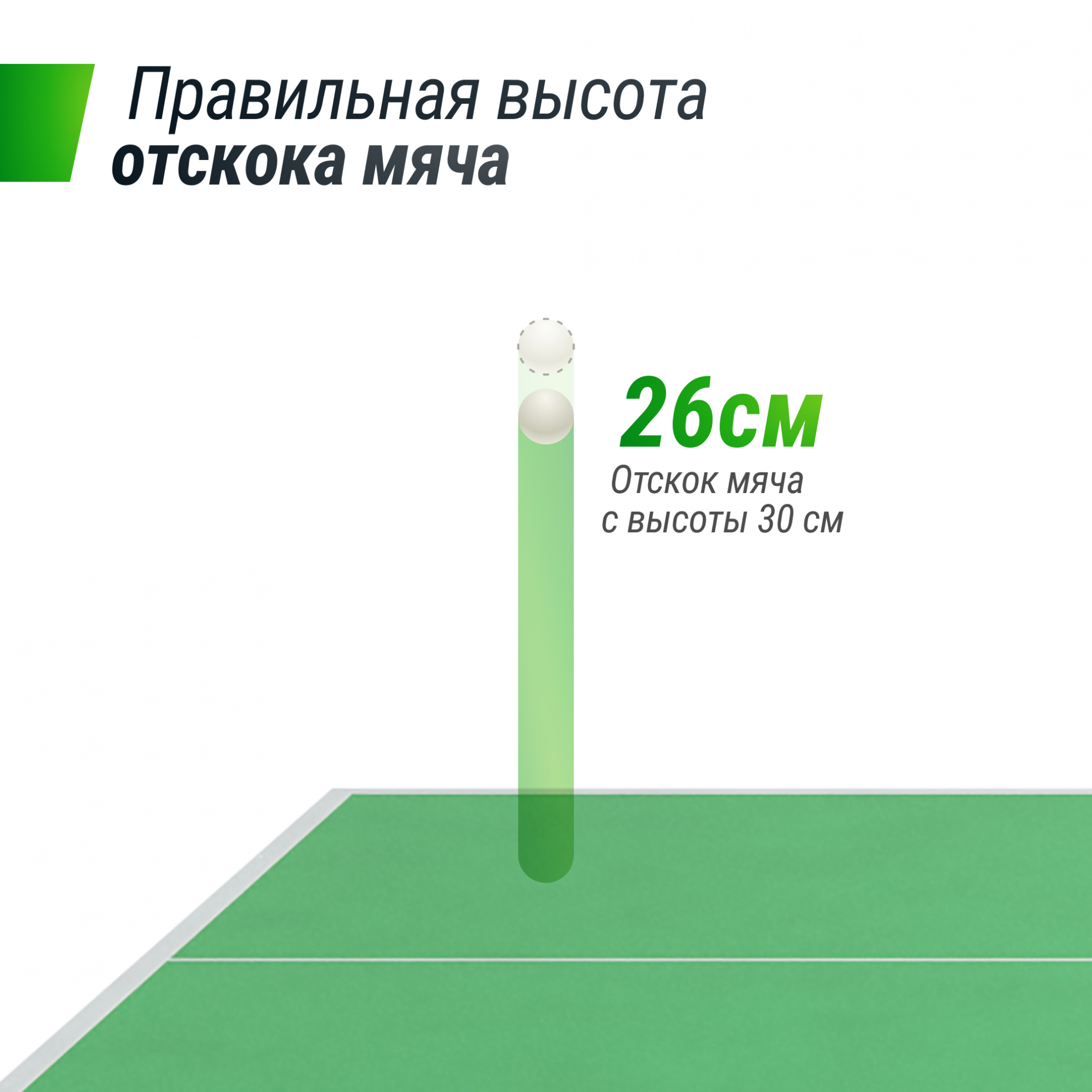 Теннисный стол для помещений Unix Line 25 mm MDF (green)