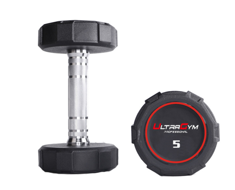 Круглые полиуретановые гантели UltraGym Ряд от 27,5 до 40 кг UG1032D