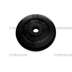 MB Barbell черный - 50 мм - 25 кг из каталога стоек для штанги со скамьей в Тюмени по цене 9680 ₽