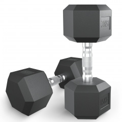 UnixFit гексагональная 15 кг из каталога обрезиненных гантелей в Тюмени по цене 6190 ₽