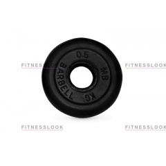 MB Barbell черный - 26 мм - 0.5 кг из каталога дисков для штанги с посадочным диаметром 26 мм.  в Тюмени по цене 467 ₽