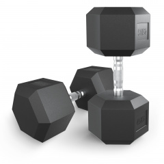 UnixFit гексагональная 45 кг из каталога обрезиненных гантелей в Тюмени по цене 14370 ₽
