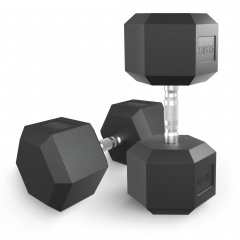 UnixFit гексагональная 42.5 кг из каталога обрезиненных гантелей в Тюмени по цене 15890 ₽