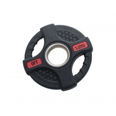 Original FitTools черный с двумя хватами 1,25 кг из каталога дисков для штанги с посадочным диаметром 50 мм. в Тюмени по цене 690 ₽