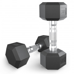 UnixFit гексагональная 5 кг из каталога обрезиненных гантелей в Тюмени по цене 2550 ₽