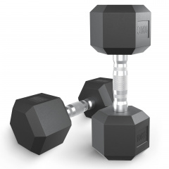 UnixFit гексагональная 10 кг из каталога обрезиненных гантелей в Тюмени по цене 4390 ₽