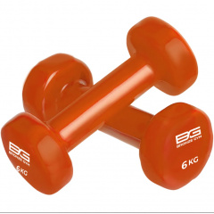 Bronze Gym виниловая 6 кг (пара) из каталога гантелей для фитнеса в Тюмени по цене 3740 ₽
