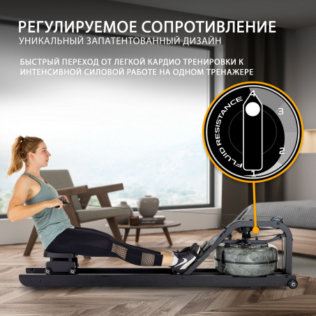 Рендер-9 для Fluid Rower Apollo Plus Black