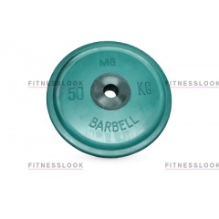 MB Barbell евро-классик зеленый - 50 мм - 10 кг из каталога дисков для штанги с посадочным диаметром 50 мм. в Тюмени по цене 7990 ₽