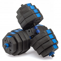VictoryFit гексагональная с грифом, 40 кг. (2 шт. х 20 кг.) VF-DH400 из каталога разборных (наборных) гантелей в Тюмени по цене 4590 ₽