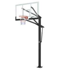 Unix Line B-Stand-TG 54’’x32’’ R45 H230-305 см из каталога стационарных баскетбольных стоек в Тюмени по цене 49890 ₽