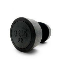 UnixFit PRO круглая 32,5 кг DBRND32_5PBK из каталога обрезиненных гантелей в Тюмени по цене 12490 ₽