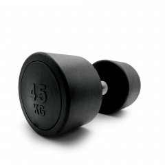 UnixFit PRO круглая 45 кг DBRND45PBK из каталога обрезиненных гантелей в Тюмени по цене 14450 ₽