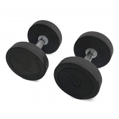 UnixFit PRO круглая 10 кг DBRND10PBK из каталога обрезиненных гантелей в Тюмени по цене 3890 ₽