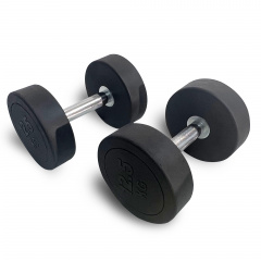 UnixFit PRO круглая 12,5 кг DBRND12_5PBK из каталога обрезиненных гантелей в Тюмени по цене 4890 ₽