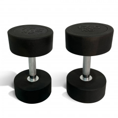 UnixFit PRO круглая 17,5 кг DBRND17_5PBK из каталога обрезиненных гантелей в Тюмени по цене 6891 ₽