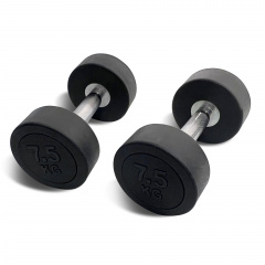 UnixFit PRO круглая 7,5 кг DBRND7_5PBK из каталога обрезиненных гантелей в Тюмени по цене 2550 ₽