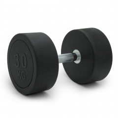 UnixFit PRO круглая 30 DBRND30PBK из каталога обрезиненных гантелей в Тюмени по цене 11490 ₽