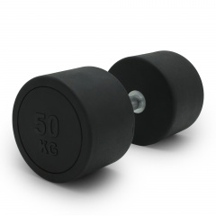 UnixFit PRO круглая 50 кг DBRND50PBK из каталога обрезиненных гантелей в Тюмени по цене 18890 ₽