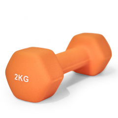 UnixFit 2 кг Orange DBNEO2OG из каталога неопреновых  гантелей в Тюмени по цене 940 ₽