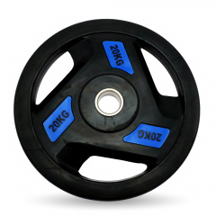 UnixFit PRO 20 кг, 51 мм DG20RUBPBL из каталога дисков для штанги с посадочным диаметром 50 мм. в Тюмени по цене 8420 ₽