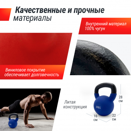 Рендер-2 для UnixFit 20 кг Blue KBVIN20BL