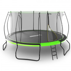 Батут с защитной сеткой Unix Line 14 ft UFO Green в Тюмени по цене 42390 ₽