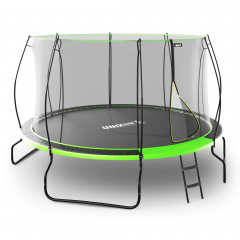 Батут с защитной сеткой Unix Line 12 ft UFO Green в Тюмени по цене 36490 ₽