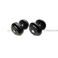MB Barbell Tight Set 46 кг из каталога обрезиненных гантелей в Тюмени по цене 15012 ₽