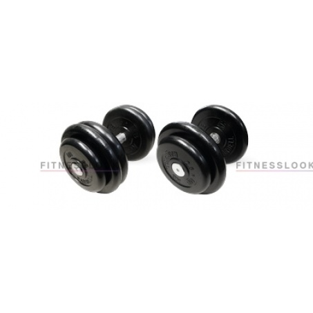 Обрезиненная гантель MB Barbell Tight Set 48.5 кг