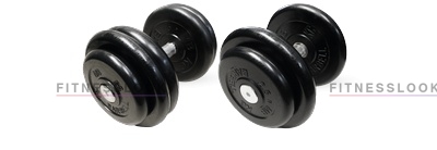 Обрезиненная гантель MB Barbell Tight Set 53.5 кг