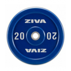 Ziva XP Competition Colored Rubber Bumper 20kg из каталога дисков для штанги с посадочным диаметром 50 мм. в Тюмени по цене 22300 ₽