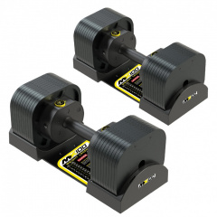 MX100 EVO, эргономичная прорезиненная рукоять, вес 5.9-45.4 кг, 2 шт ID185 в Тюмени по цене 76080 ₽ в категории разборные (наборные) гантели MX Select