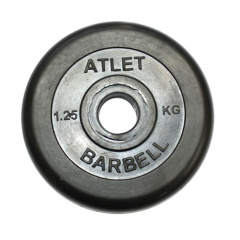 MB Barbell ATLET 1.25 кг из каталога дисков для штанги с посадочным диаметром 30 мм.  в Тюмени по цене 1020 ₽
