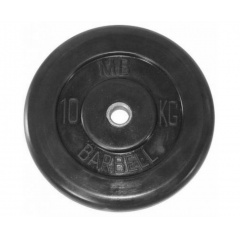 MB Barbell 10 кг металлическая втулка из каталога дисков для штанги с посадочным диаметром 30 мм.  в Тюмени по цене 4450 ₽