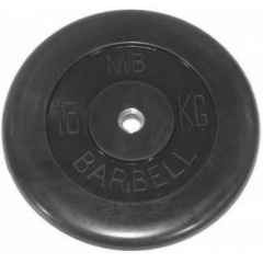 MB Barbell 15 кг металлическая втулка из каталога дисков для штанги с посадочным диаметром 30 мм.  в Тюмени по цене 6250 ₽
