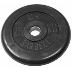 MB Barbell 25 кг металлическая втулка из каталога дисков для штанги с посадочным диаметром 30 мм.  в Тюмени по цене 10390 ₽