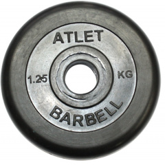 MB Barbell ATLET 1.25 кг из каталога дисков для штанги с посадочным диаметром 26 мм.  в Тюмени по цене 1020 ₽