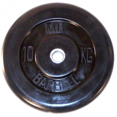 MB Barbell 10 кг металлическая втулка из каталога дисков для штанги с посадочным диаметром 26 мм.  в Тюмени по цене 4450 ₽